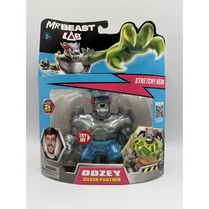 Heroes Of Goo JIT Zu MrBeast Silver Panther Stretchy Heroe Exclusive Collectible